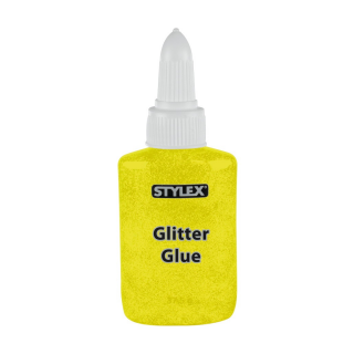Stylex Glitter Glue à 37,5g Neon-Gelb - Ausverkauf