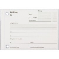 10x Stylex Quittungsblock 2x40 Blatt DIN A6...