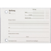 10x Stylex Quittungsblock 2x40 Blatt DIN A6 selbstdurchschreibend