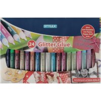 3x STYLEX 24 Glitter Glue 3D Tuben à 10g