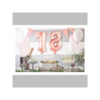 Stylex Folienballon Ziffer 5 roségold