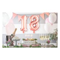 Stylex Folienballon Ziffer 5 roségold