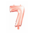 Stylex Folienballon Ziffer "7" roségold