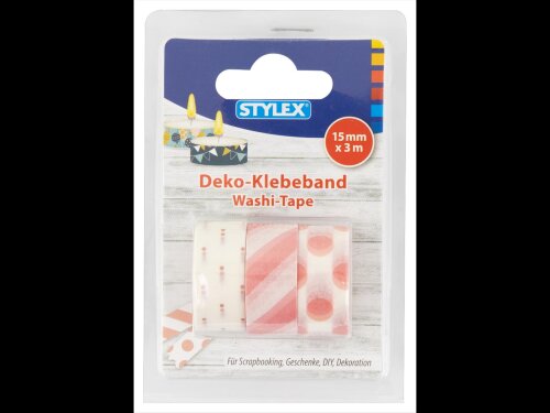 Stylex Deko-Klebeband 3 Rollen