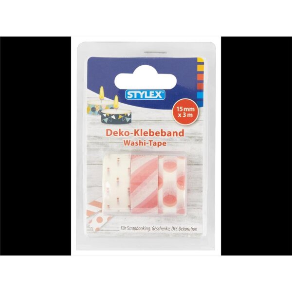 Stylex Deko-Klebeband 3 Rollen