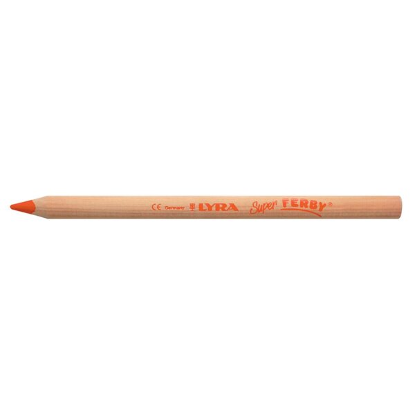 LYRA Super FERBY Einzelstift natur, Scharlach dunkel