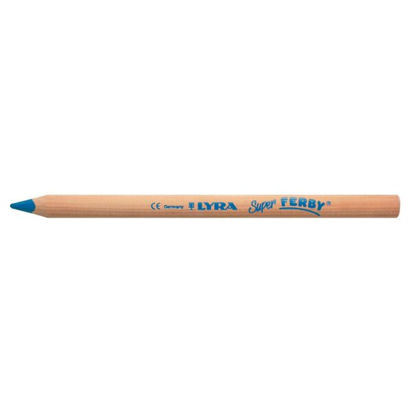LYRA Super FERBY Einzelstift natur, Pfauenblau