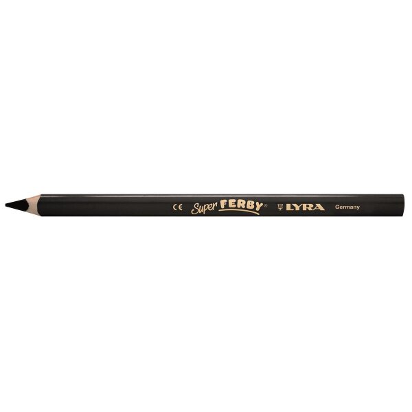LYRA Super FERBY Einzelstift lackiert, Schwarz