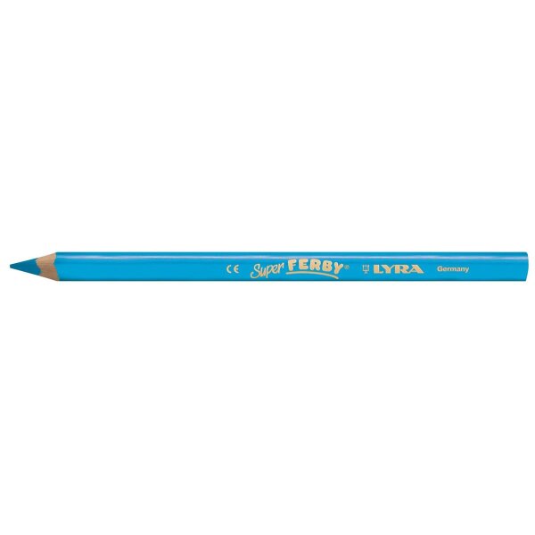 LYRA Super FERBY Einzelstift lackiert, Leuchtblau