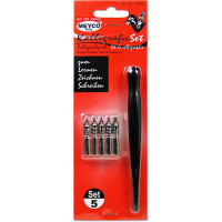 Meyco Kalligrafie Set, 5 Federn + 1 Griff