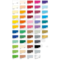 10x folia Fotokarton 50 x 70 cm 300 g/qm, Farbe: 90 - Schwarz