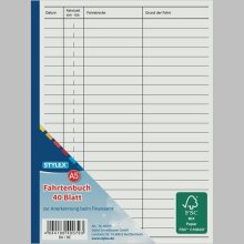 Stylex Fahrtenbuch 40 Blatt DIN A5