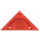 Stylex Geometrie-Dreieck 16 cm biegsam und abheftbar, Rot