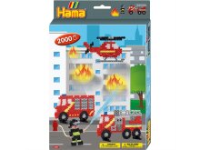 Hama 2.000 Midi Bügelperlen Set - Feuerwehr