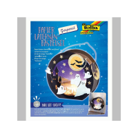 folia Papier Laternen-Bastelset Gespenst inkl. LED-Licht