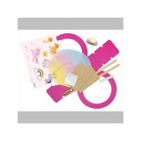 folia Papier Laternen-Bastelset Ponys inkl. LED-Licht