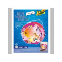 folia Papier Laternen-Bastelset Ponys inkl. LED-Licht