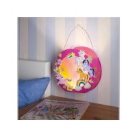 folia Papier Laternen-Bastelset Ponys inkl. LED-Licht
