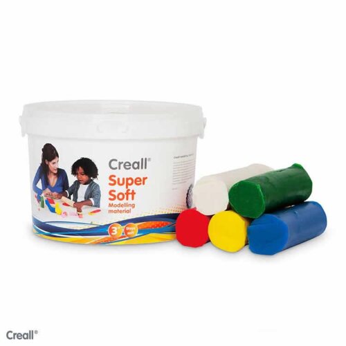 Creall Supersoft 1750g Eimer, 5 Farben