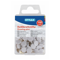 Stylex Reißbrettstifte 100 Stück weiß