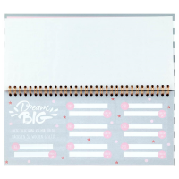 Bundle: STYLEX Wochenplaner "zeitlos", Streifen + Patronen-Füllhalter ROSÉ GOLD Collection