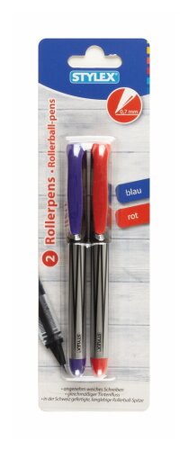 STYLEX Rollerpens 2er Pack, Blau/Rot