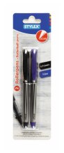 Stylex Rollerpens 2er Pack, Schwarz/Blau