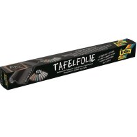 Tafelfolie Schwarz Selbstklebend 45 x 200 cm inkl. 10x...
