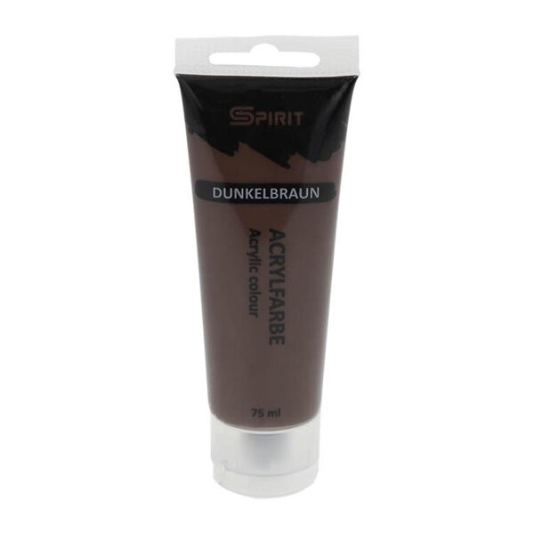 SPIRIT Acrylfarbe 75 ml, Dunkelbraun