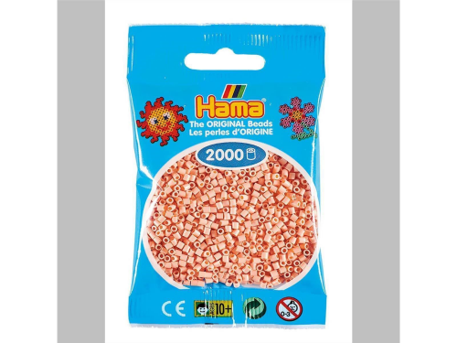 Hama 2000 Mini Bügelperlen - Ø 2,5 mm (ab 10 Jahren)  - Heller Pfirsich