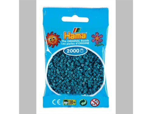 Hama 2000 Mini Bügelperlen - Ø 2,5 mm (ab 10 Jahren)  - Petrol