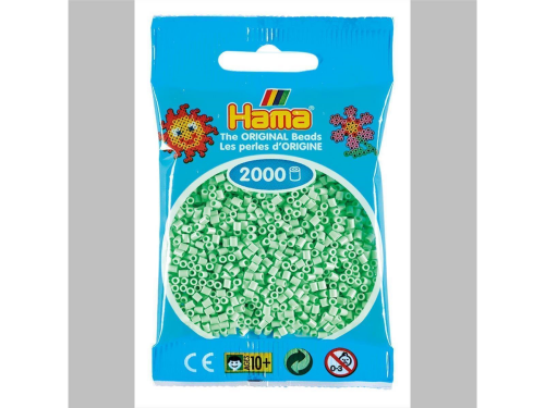 Hama 2000 Mini Bügelperlen - Ø 2,5 mm (ab 10 Jahren)  - Pastell Mint