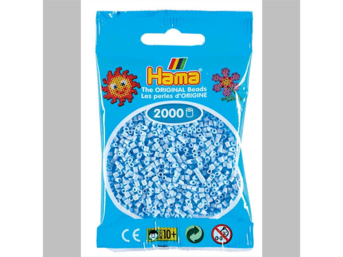 Hama 2000 Mini Bügelperlen - Ø 2,5 mm (ab 10 Jahren)  - Pastell Eisblau