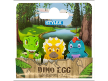 Stylex 3-teiliges Radiergummi Set DINO EGG