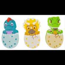 Stylex 3-teiliges Radiergummi Set DINO EGG