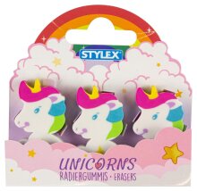 Stylex 3-teiliges Radiergummi Set UNICORNS