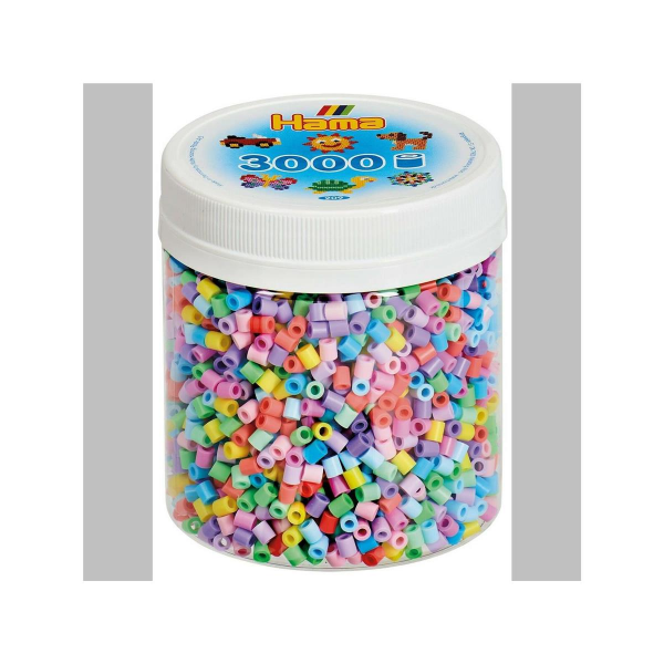 2x Hama 3000 Midi Bügelperlen Dose Bundle 00-50 Mix