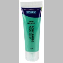 Stylex Acrylfarbe metallic 6 Tuben à 75ml