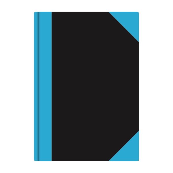 Stylex Kladde DIN A4 liniert schwarz/blau