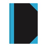 Stylex Kladde DIN A4 liniert schwarz/blau