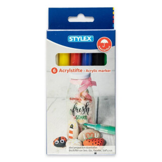 Stylex Acrylstifte und Lackmarker 6 Stück