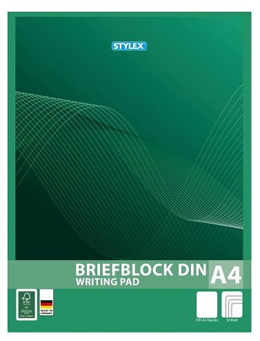 Stylex Briefblock A4 blanko 50 Blatt