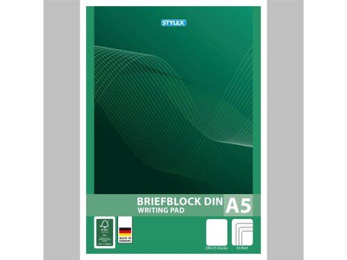 Stylex Briefblock A5 blanko 50 Blatt