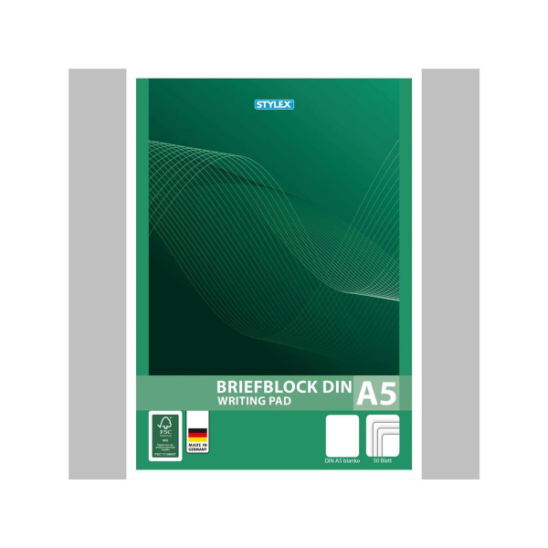 Stylex Briefblock A5 blanko 50 Blatt