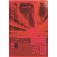 Stylex Heftumschläge DIN A4 rot transparent