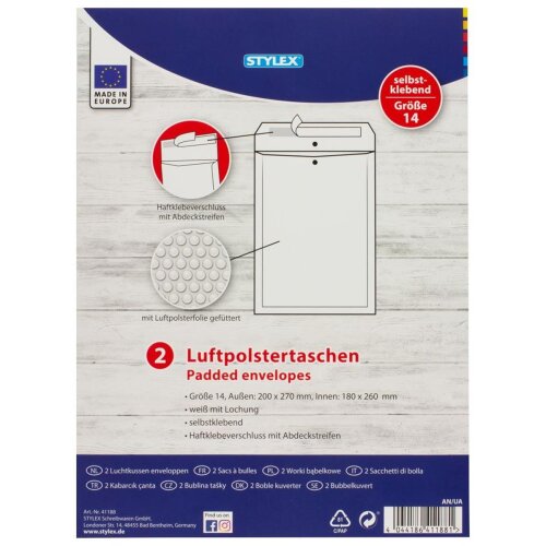 Stylex Luftpolstertaschen Gr.14