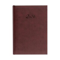 Stylex Buchkalender 2024 bordeaux A5