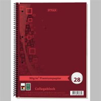 Stylex Collegeblock Premium A4 kariert 28