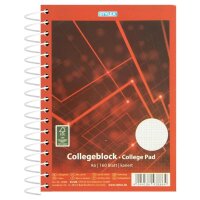 Stylex Collegeblock Spirale DIN A6 kariert