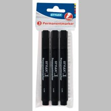 Stylex Permanentmarker schwarz 3 Stück